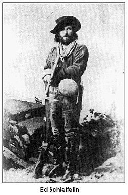Portrait of Ed Schieffelin, the prospector who discovered the Tombstone silver mines.